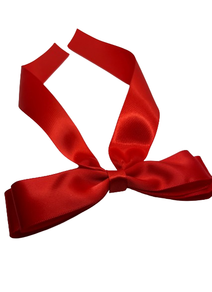 Miniatura: Pinça Laço Cetim Vermelho
