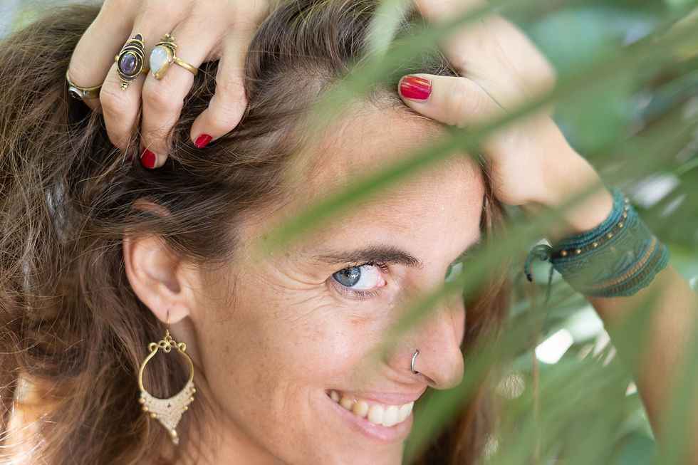 Thumbnail: Macrame hoop rings