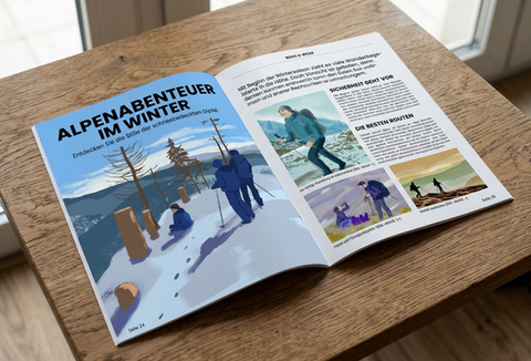 Editorial illustration series – mountain / outdoor