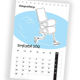 This calendar was created for an online platform showcasing designer furniture and projects. With whimsical, human-like illustrations, it turns everyday objects into playful characters.