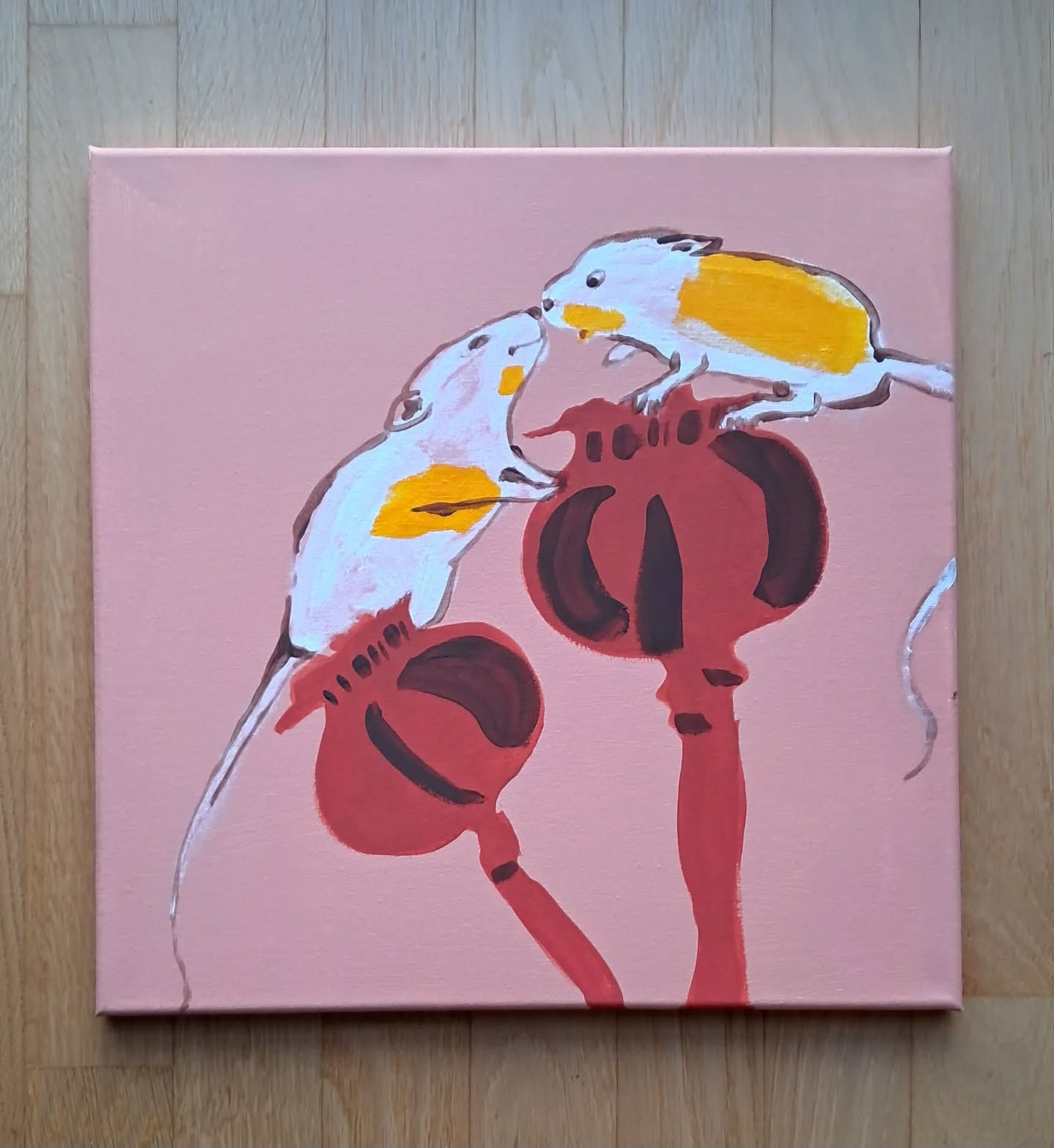 two little mice / 40x40cm