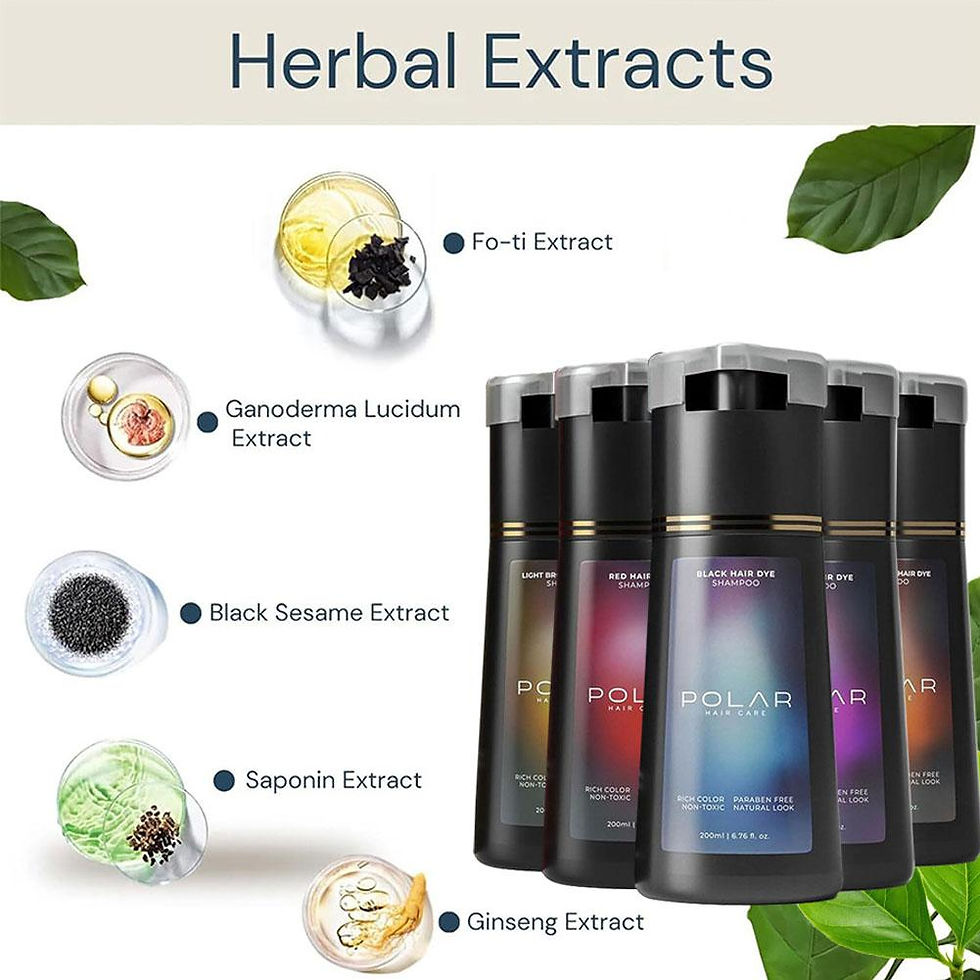 Thumbnail: Hair Dye Shampoo For Gray Hair For Women Men Natural Hair Dye Kit Semi Permanent