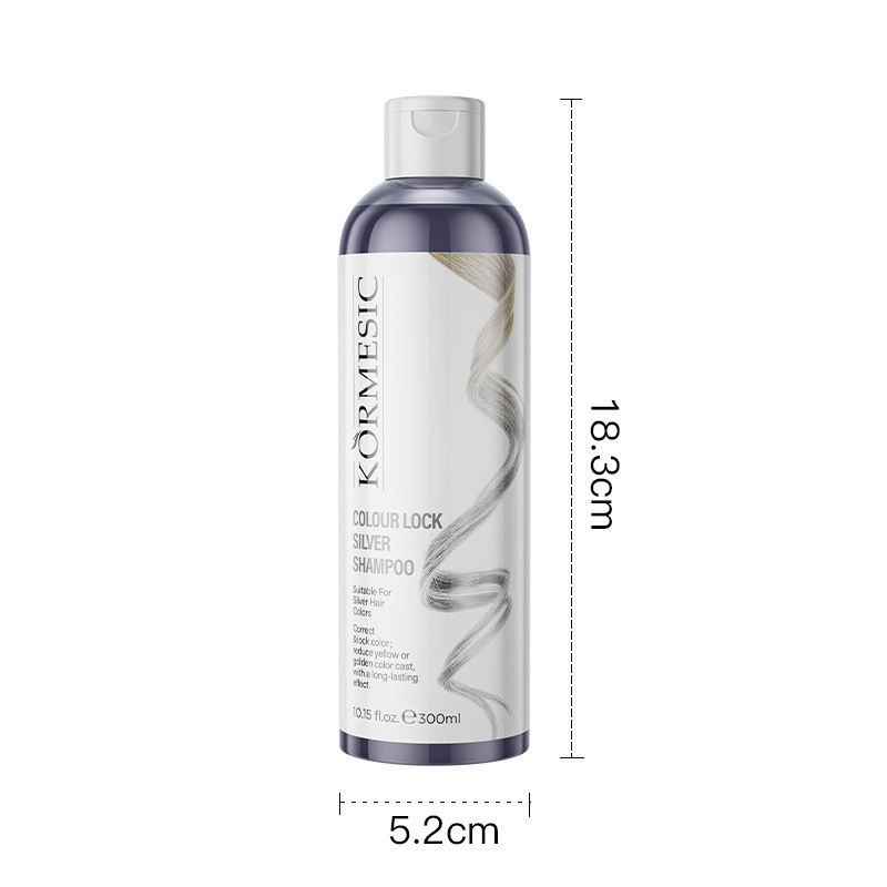 Unisex Silvery Lock Color Shampoo-Silver Fixing Shampoo,Color Locking & Brighten