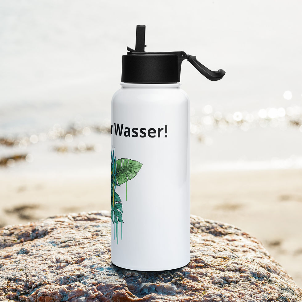 Miniaturbild: Jantel – Edelstahl Trinkflasche mit Strohhalmdeckel (950 ml)