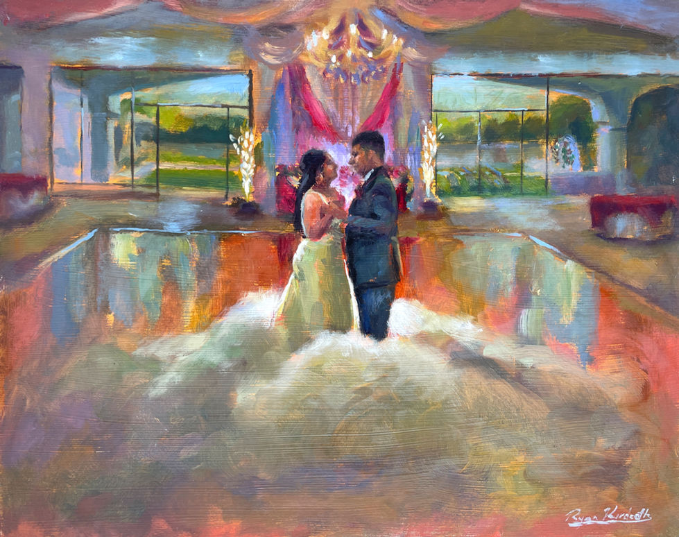 Simran & Nelson Live Wedding Painting