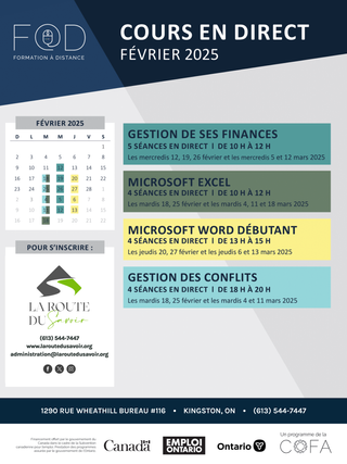 Cours F@D:  Février 2025