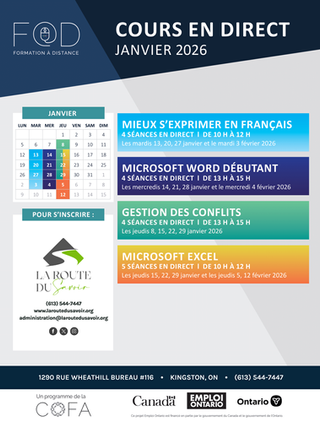 Cours F@D:  Janvier 2026