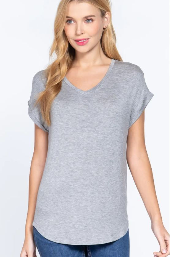 Thumbnail: The Perfect Drama Luxury Dolman V-Neck T-Shirt