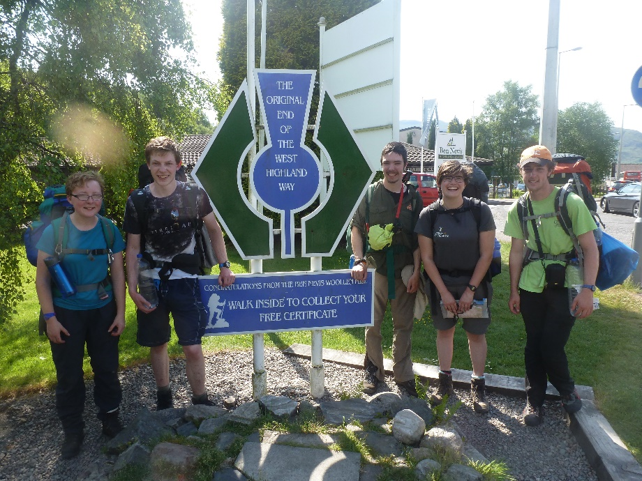 James Iain Sword and a group of friends completing the West Highland Way, Scotland