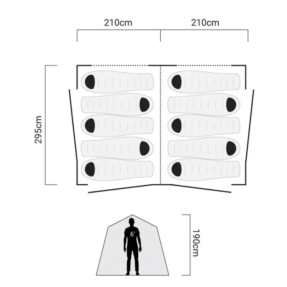 Thumbnail: Coleman Gold Series Instant Up 10 Person Tent