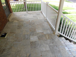 PORCH REJUVINATION W/ TILE & RAILING