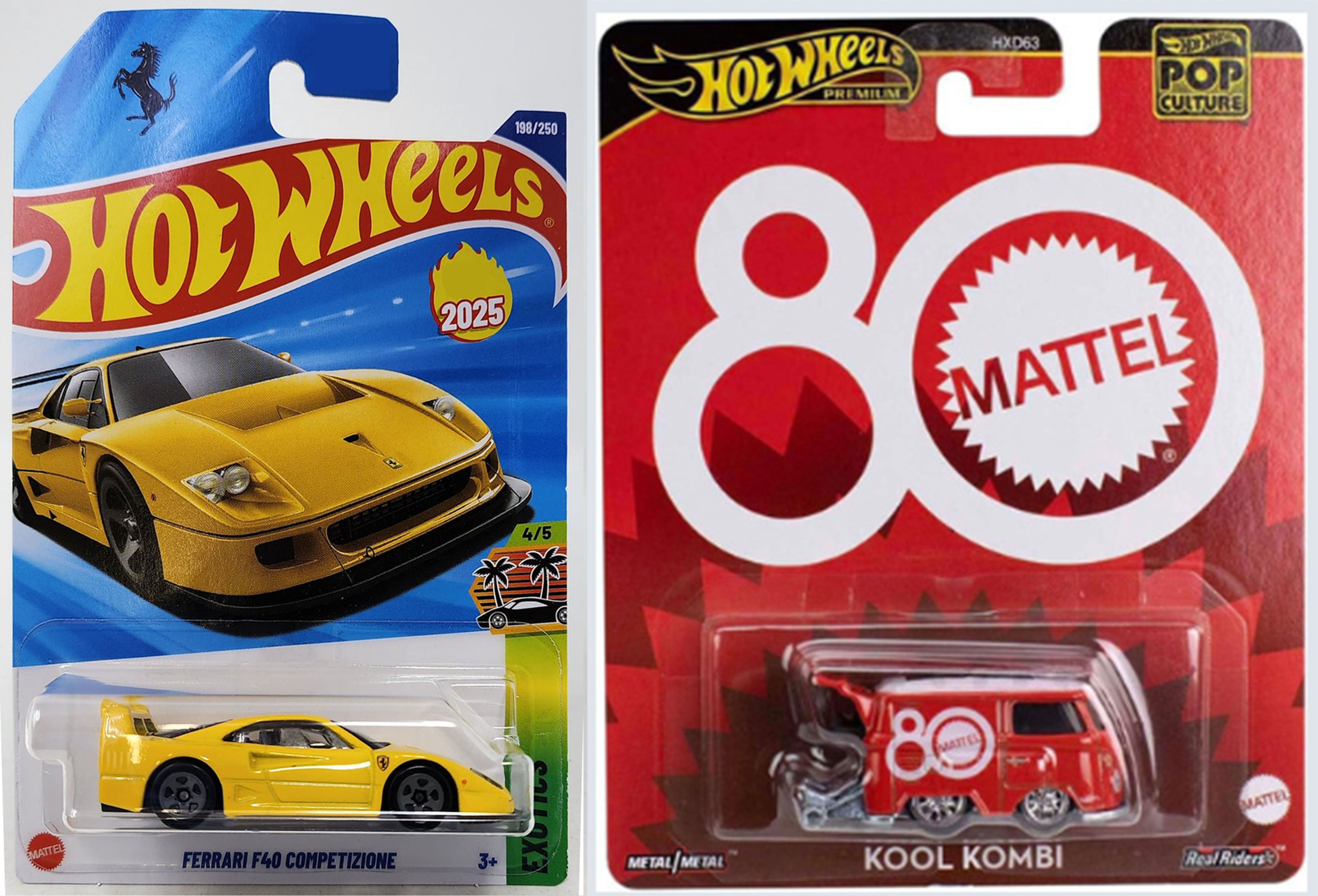 Combo of Ferrari F40 Competizione #Yellow+Kool Kombi (2025-26)