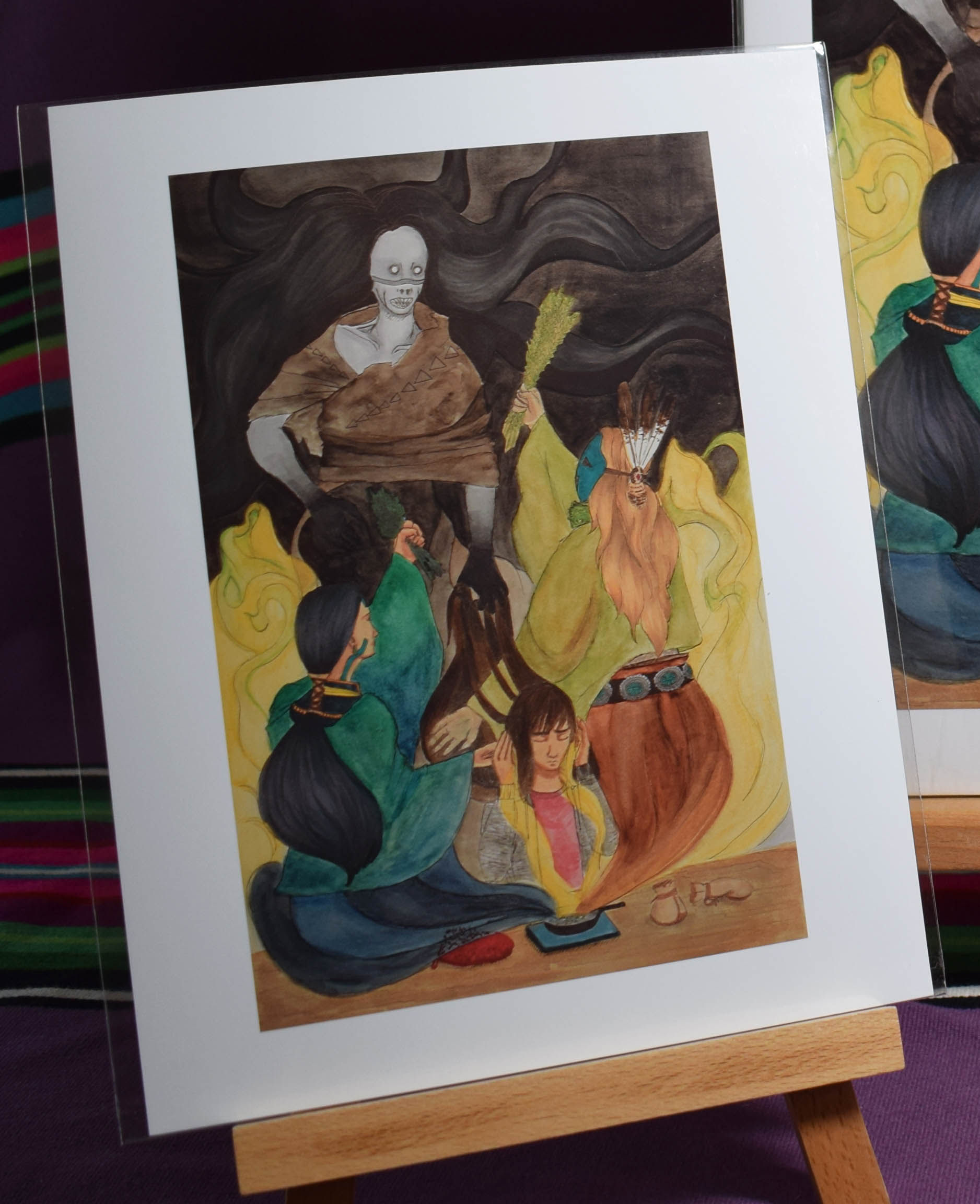 Sage and Cedar Shielding from Chíídíí Matchi Manitou | Medium Print