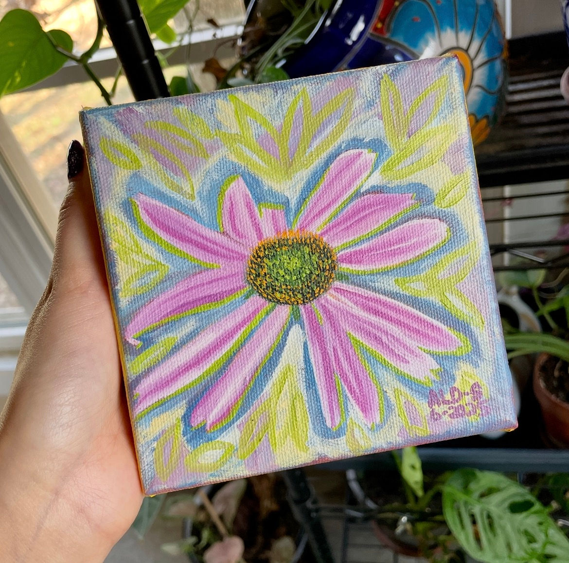 Purple Coneflower | Oil Painting