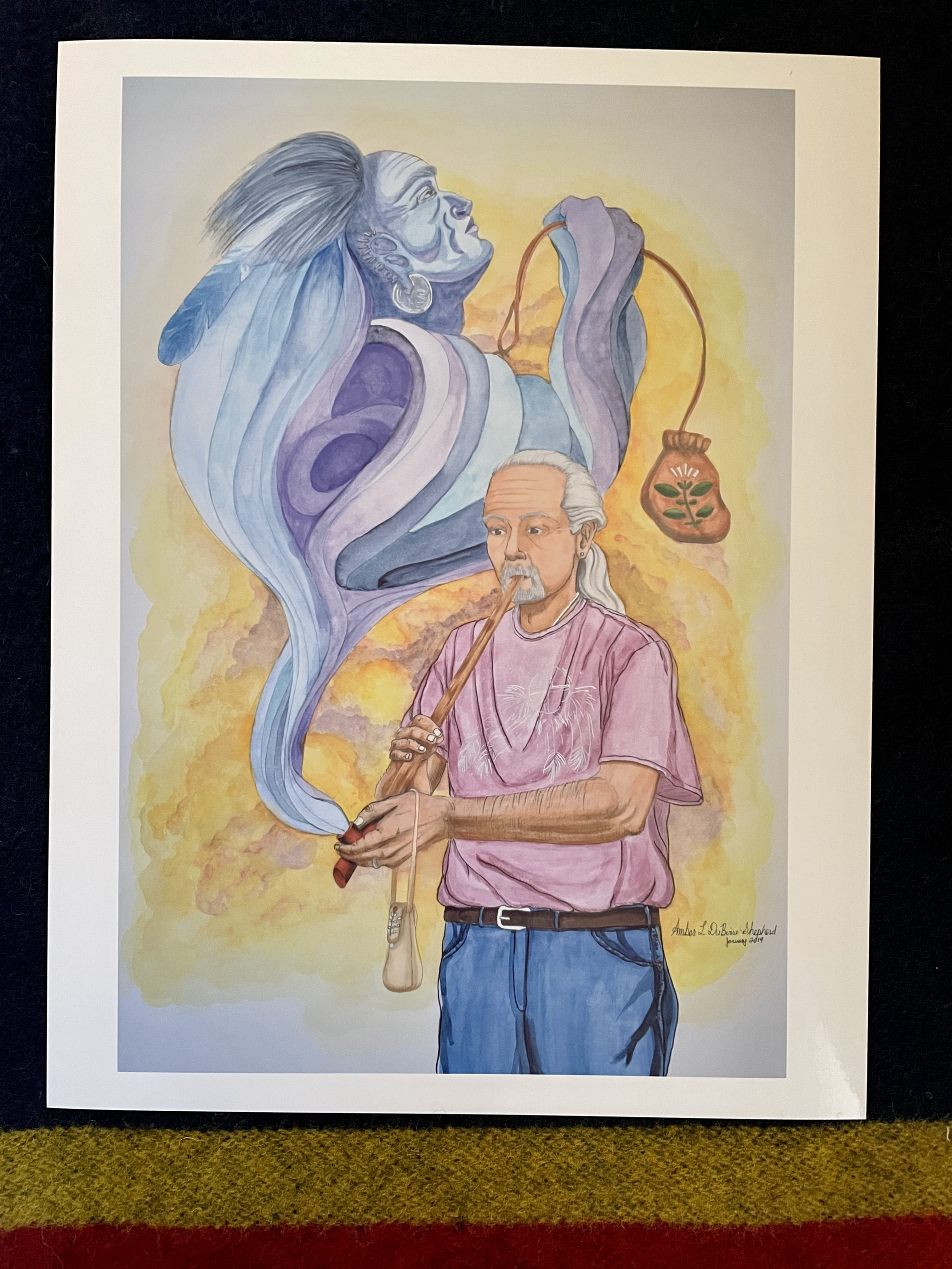 Midewin and Grandfather Pipe Takes Our Tobacco | Medium Print