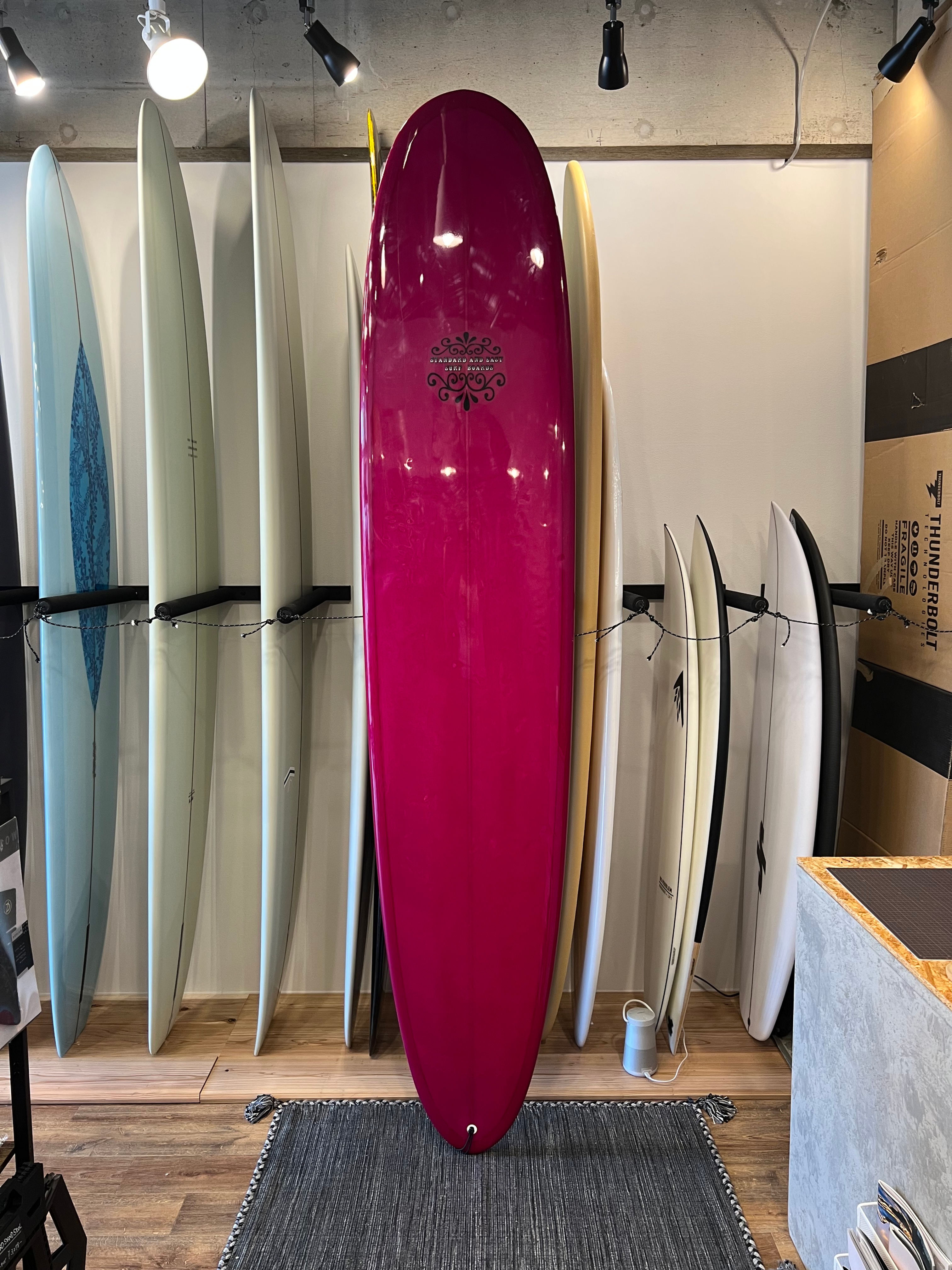 ロングボード  9'(9フィート、) USED CHERRY PINK