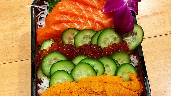 Uni, Ikura, Salmon Don