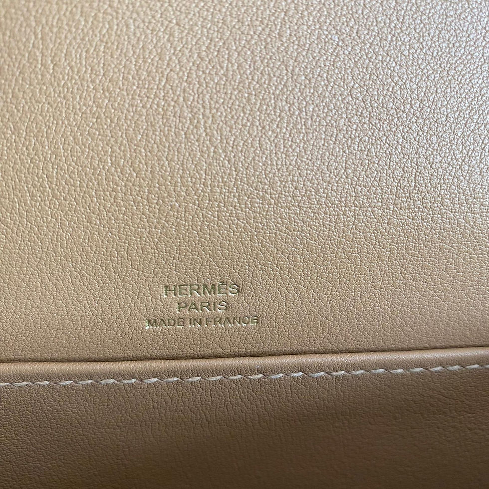 Thumbnail: Hermes Geta Chai Cherve Gold Tone Hardware