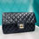 Thumbnail: Chanel Flap Bag 23S CameliaAdjustable Buckle Black Lambskin