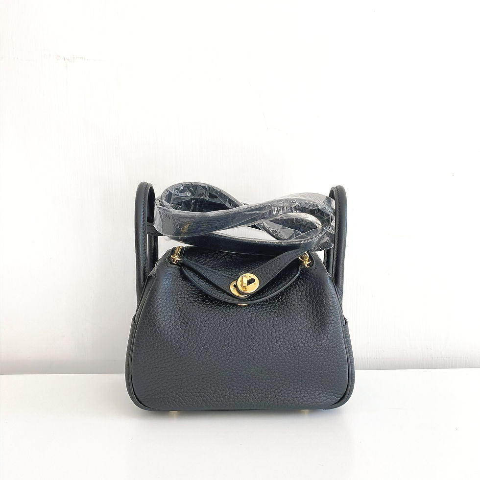 Mini Lindy Noir Taurillon Clemence