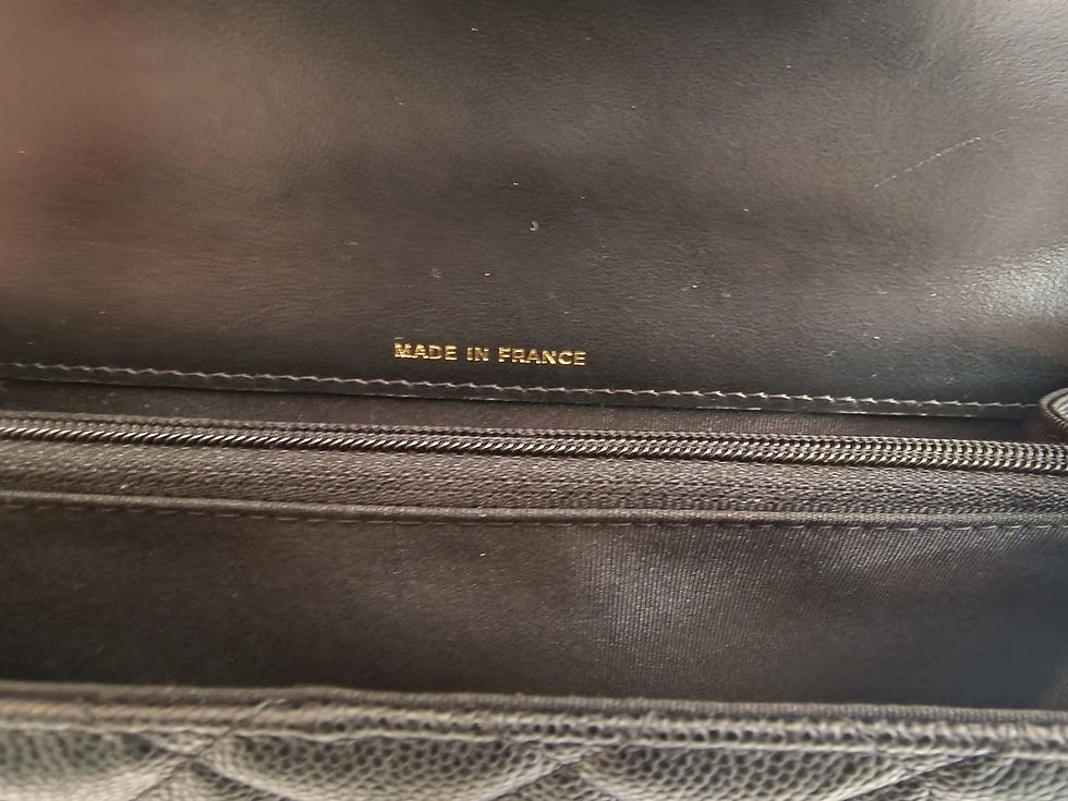 Thumbnail: Chanel Wallet Of Chain Black Caviar