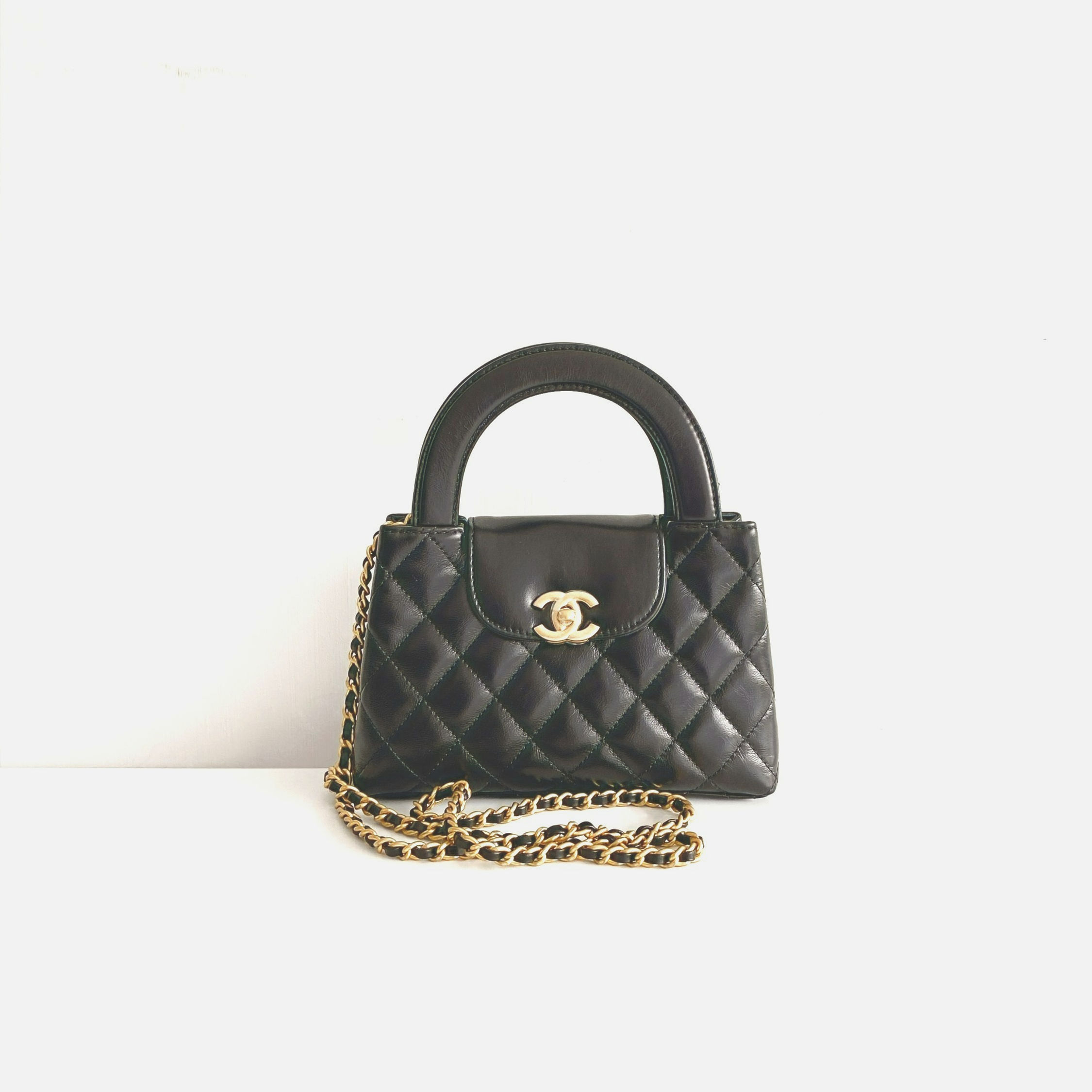 Chanel Kelly Mini Black Aged Calfskin