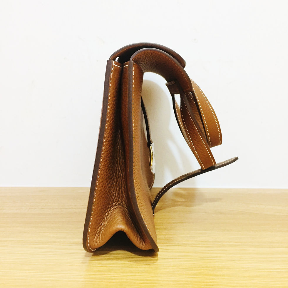 Thumbnail: Hermes Hazlan 25 Gold Taurillon Clemence