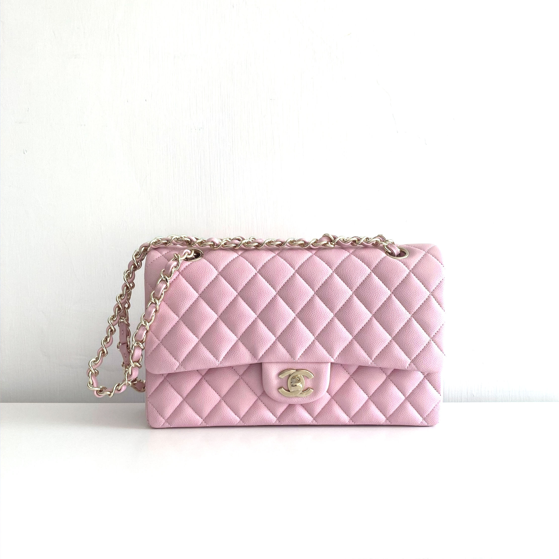 Chanel Lambskin Quilted Medium Double Flap