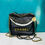 Thumbnail: Chanel Mini 22 Bag Black Leather with PearlChain