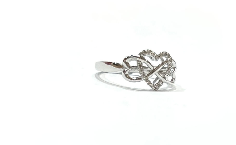 Thumbnail: 0.07 CT Diamond Ladies Ring in 10KW