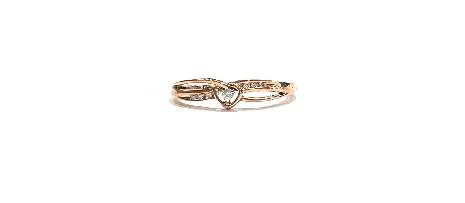 0.05 CT Diamond Ladies Ring in 10K Rose Gold
