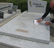 Nettoyage tombe granit
