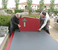 Habillage tombe existante