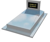 Monument funéraire avec soubassement