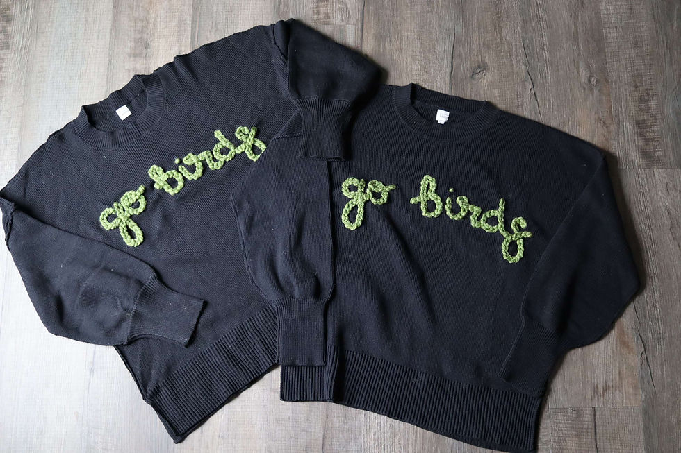 Thumbnail: Adult go birds sweater in black
