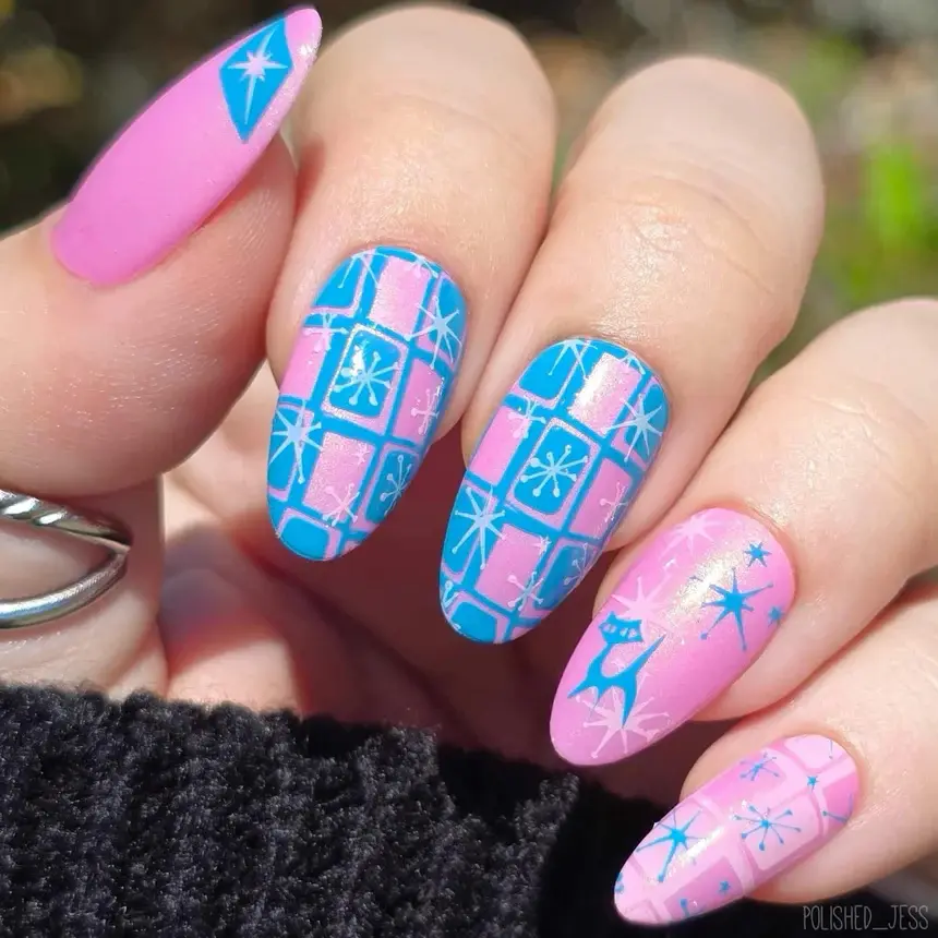 Thumbnail: Timeless Mod: Optic Pop (MXM150) - Nail Stamping Plate