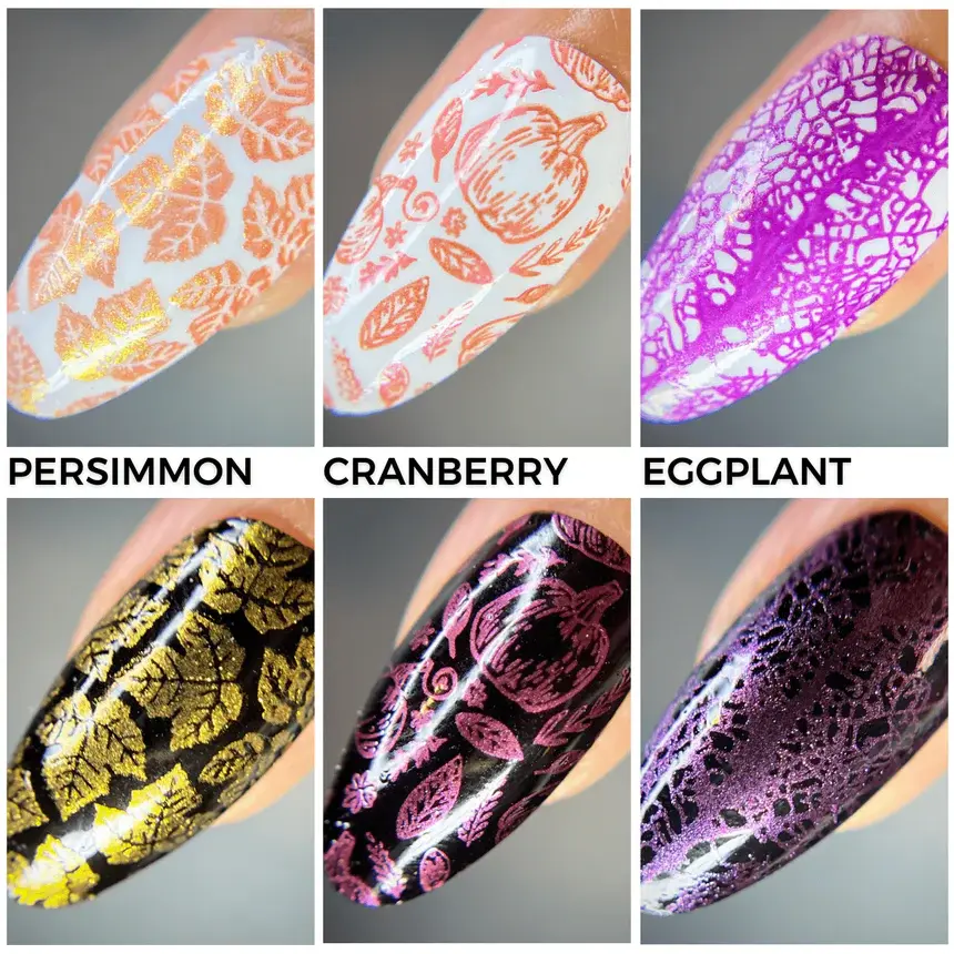 Thumbnail: Autumn Bounty: 3-Piece Metallic Stamping Polish Set