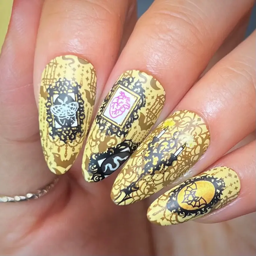 Thumbnail: Gothic Grandeur (M515) - Nail Stamping Plate