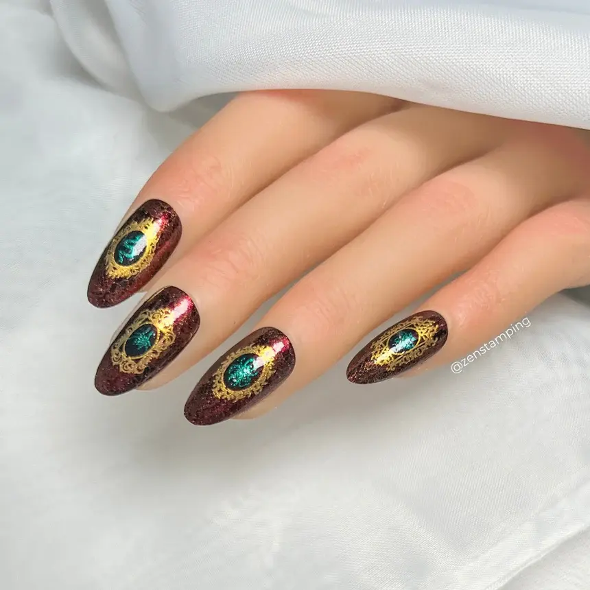 Thumbnail: Gothic Grandeur (M515) - Nail Stamping Plate