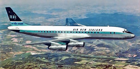TEAL Douglas DC-8 jet