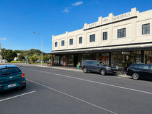 The Bates Building on Lowe Street with the river in the distance, Gisborne NZ.