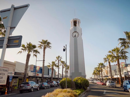 The Town Clock, Gisborne CBD