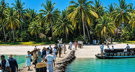 TEAL jetty at Akaiami Island c1952