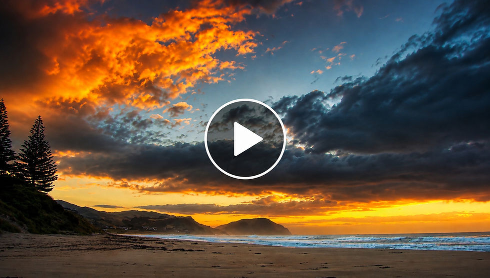 Sunrise at Wainui Beach, Gisborne NZ