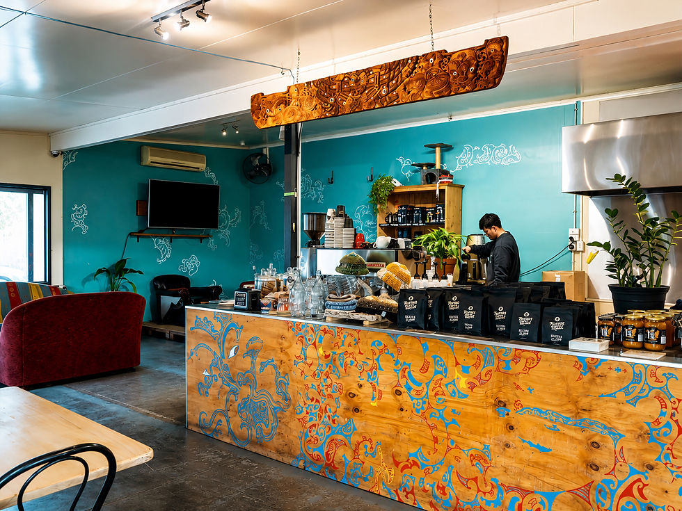 Raglan Roast. For affordable coffee and local character. Gisborne NZ