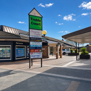 The Treble Court Shopping Centre. An open air Shopping lane in the CBD, Gisborne NZ