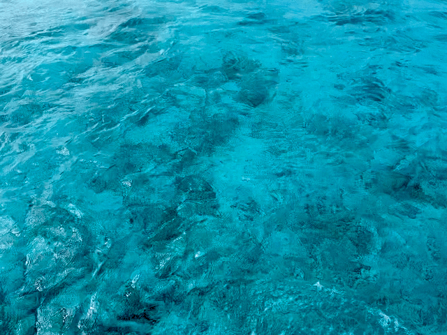 Pristine TEAL waters of Aitutaki Lagoon