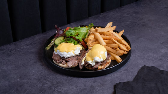 Skirt Steak Eggs Benedict