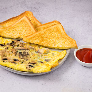 Mushrooms & Onions Omelette