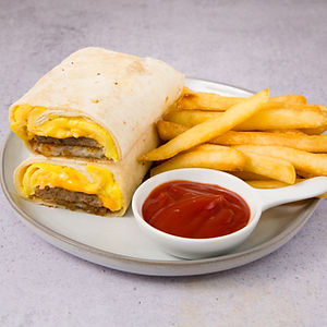 Bacon, Sausage, Egg & Cheese Burrito